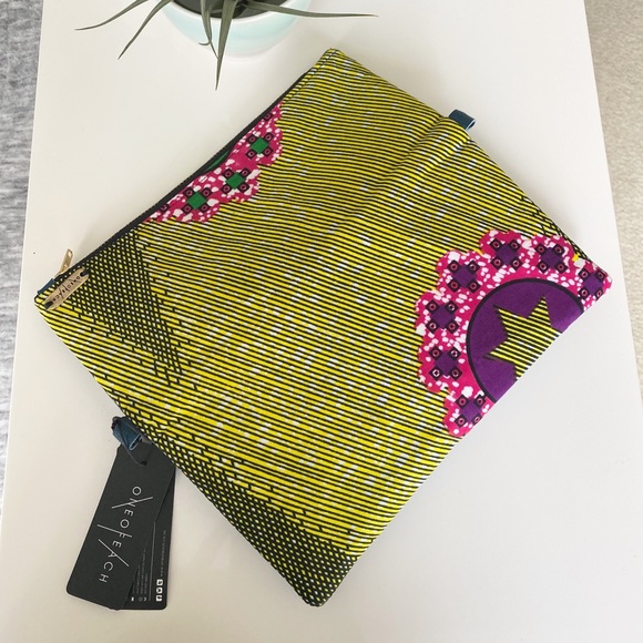 African print foldover clutch NWT - Picture 3 of 5